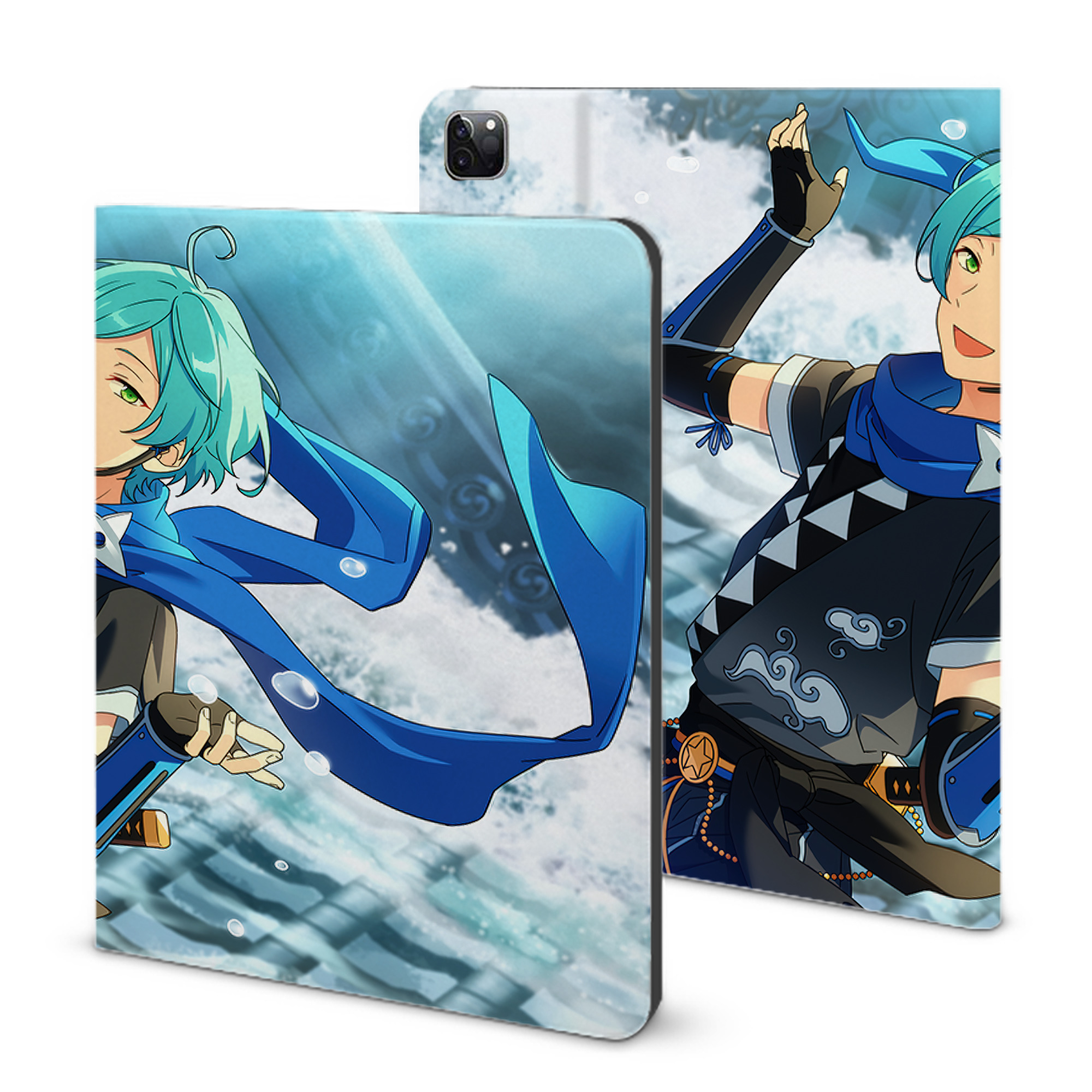 （画像用） あんさんぶるスターズ! Ensemble Stars IPad ケース ブック型 PUレザー TPU 耐衝撃 軽量 薄型 ペン収納なし 全面保護 IPad 各モデル対応